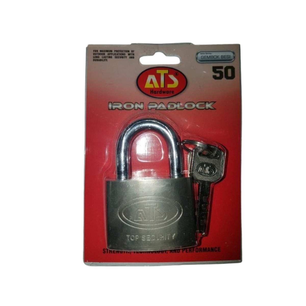 ATS Padlock Kunci Gembok 30–70 mm – Leher Pendek / Panjang