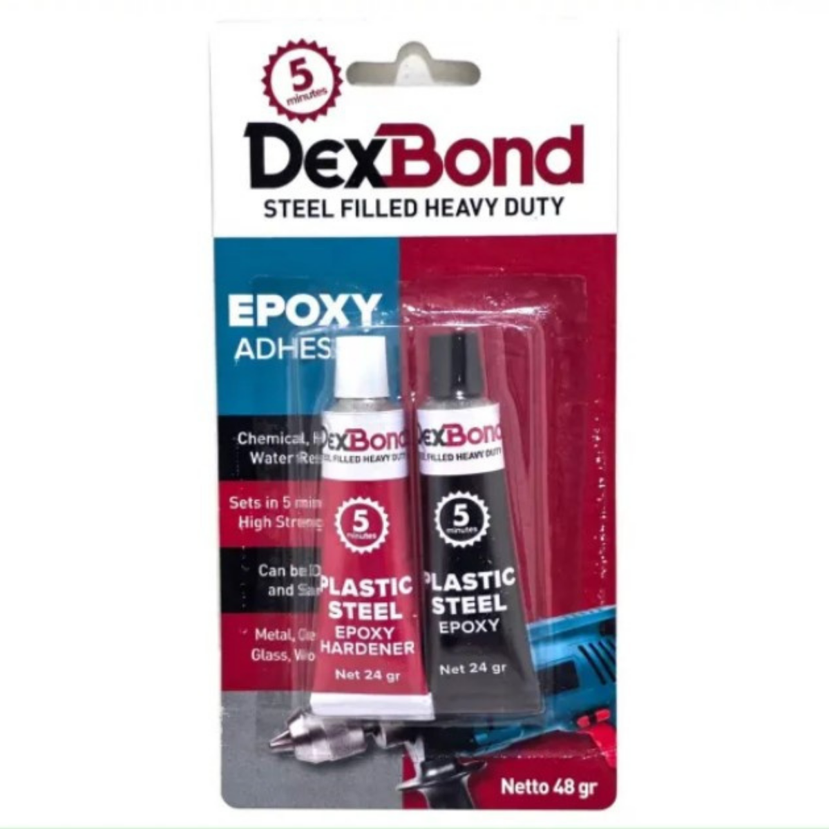 DEXBOND Lem Epoxy 5 Menit 48 gr lem besi 2 komponen