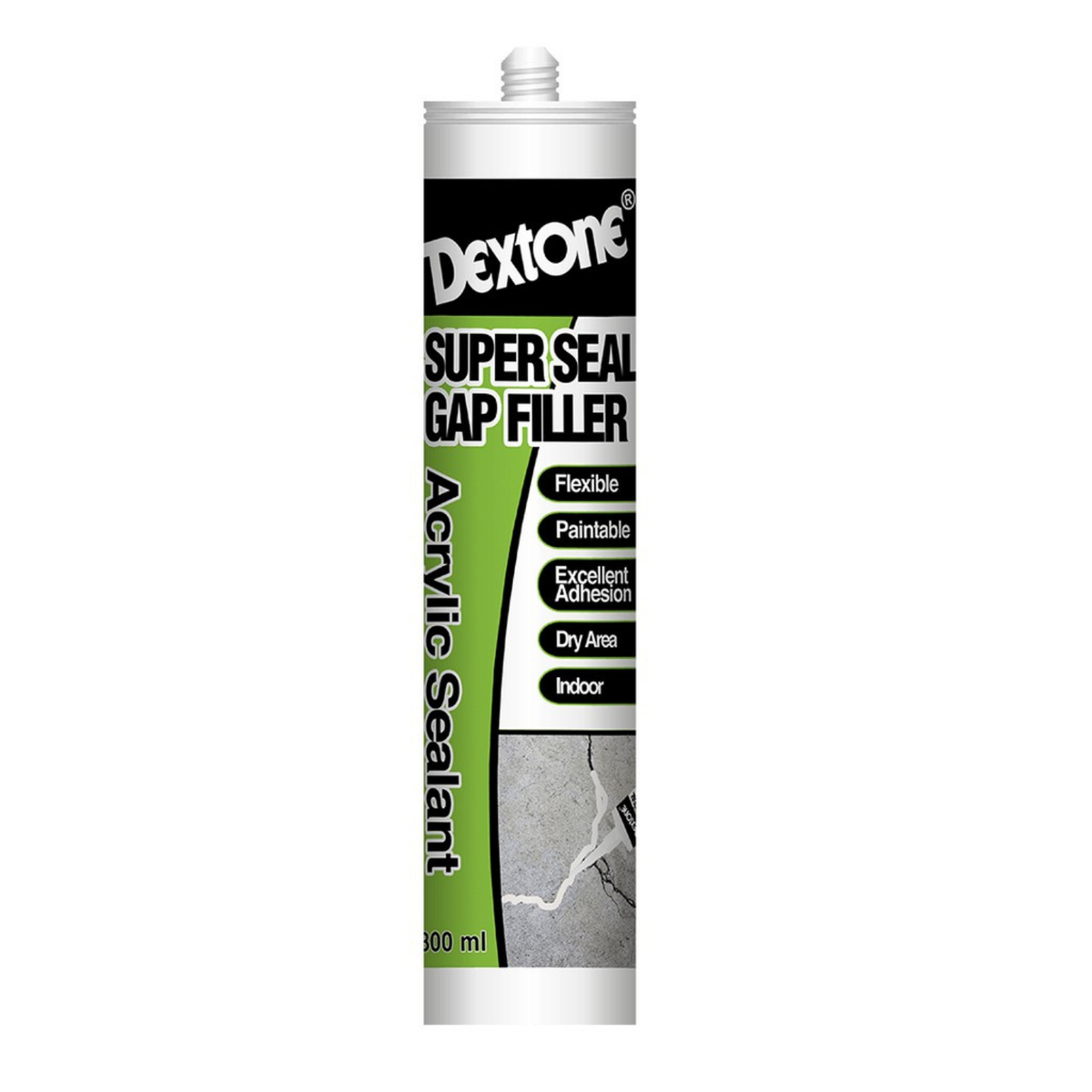 Dextone Super Seal Gap Filler 300 ml acrylic sealant putih