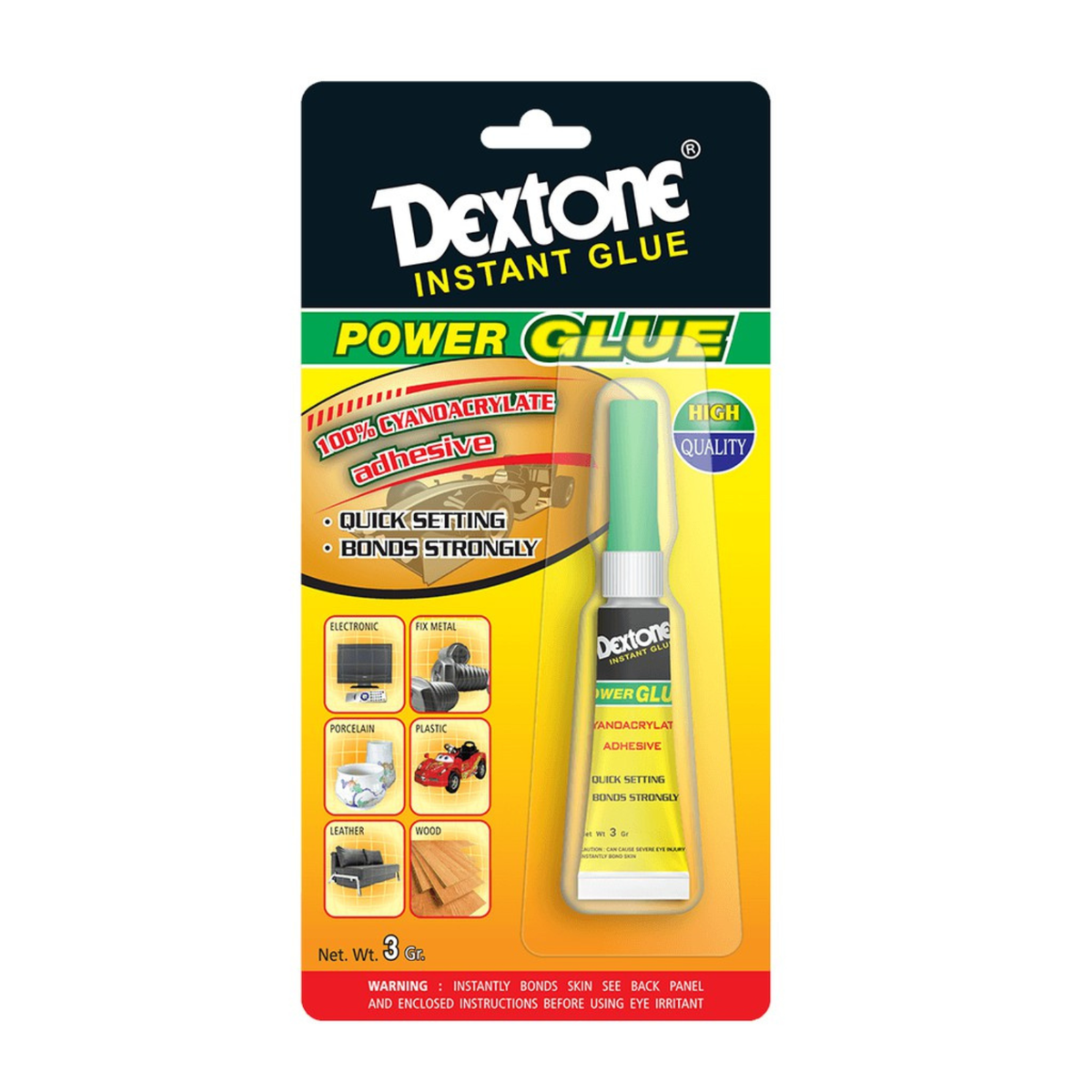 Dextone Auto Sealer 70 gr silicone sealant hitam lem kaca