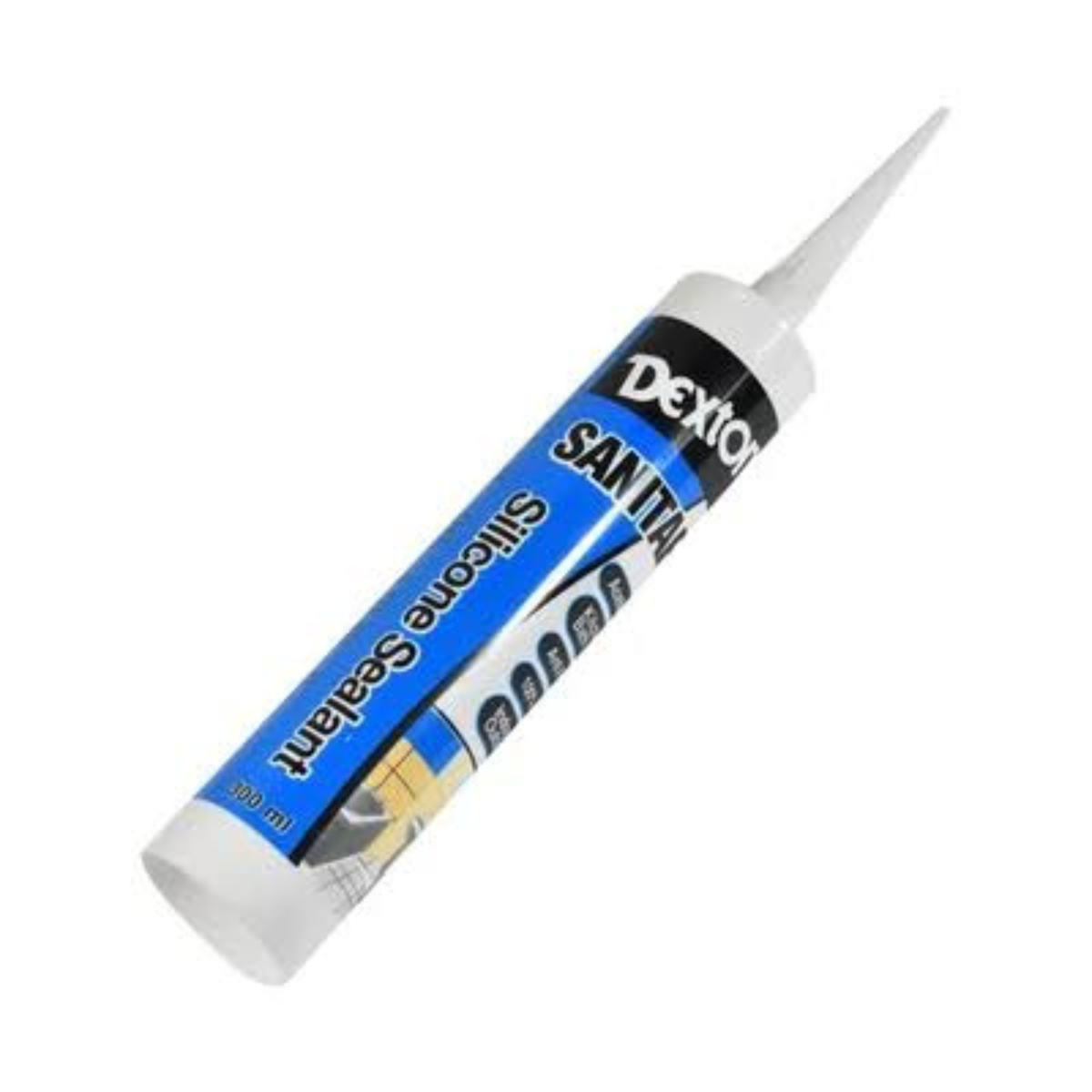 Dextone Silicone Sealant Sanitary 300 ml – Anti Jamur Clear / White