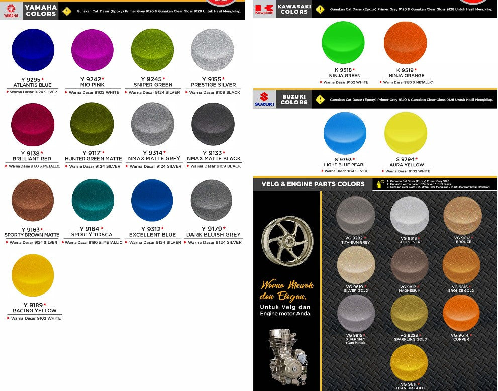 Diton Premium Cat Semprot 400 cc – Pilihan Warna