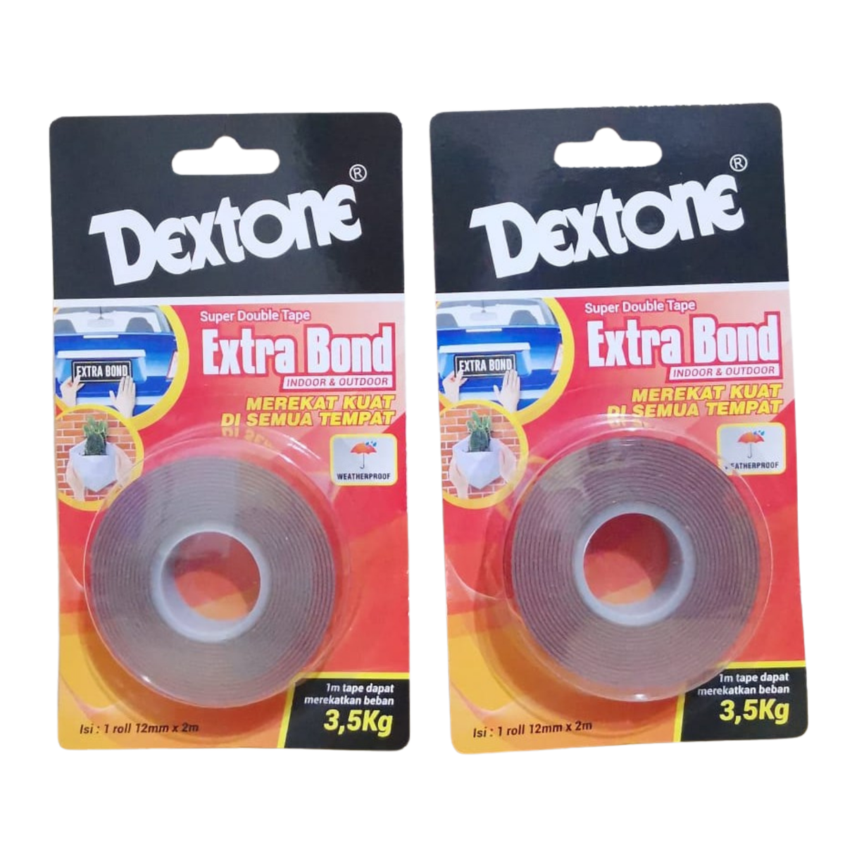 Dextone Extra Bond Outdoor double tape tahan cuaca
