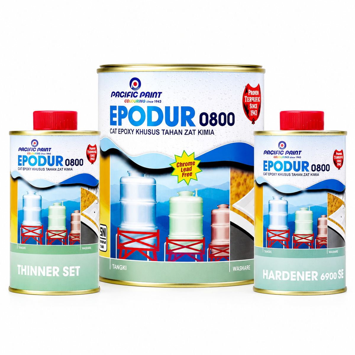 Pacific Paint Epodur 0800 cat epoxy lantai