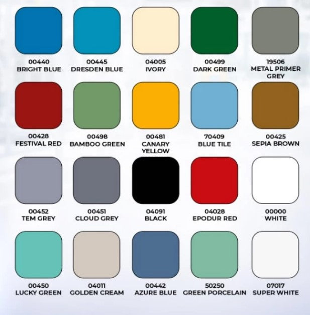 Pacific Paint Epodur 0800 cat epoxy lantai warna