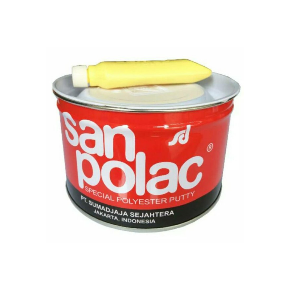 Sanpolac Dempul Besi 1 kg dengan hardener untuk dempul mobil