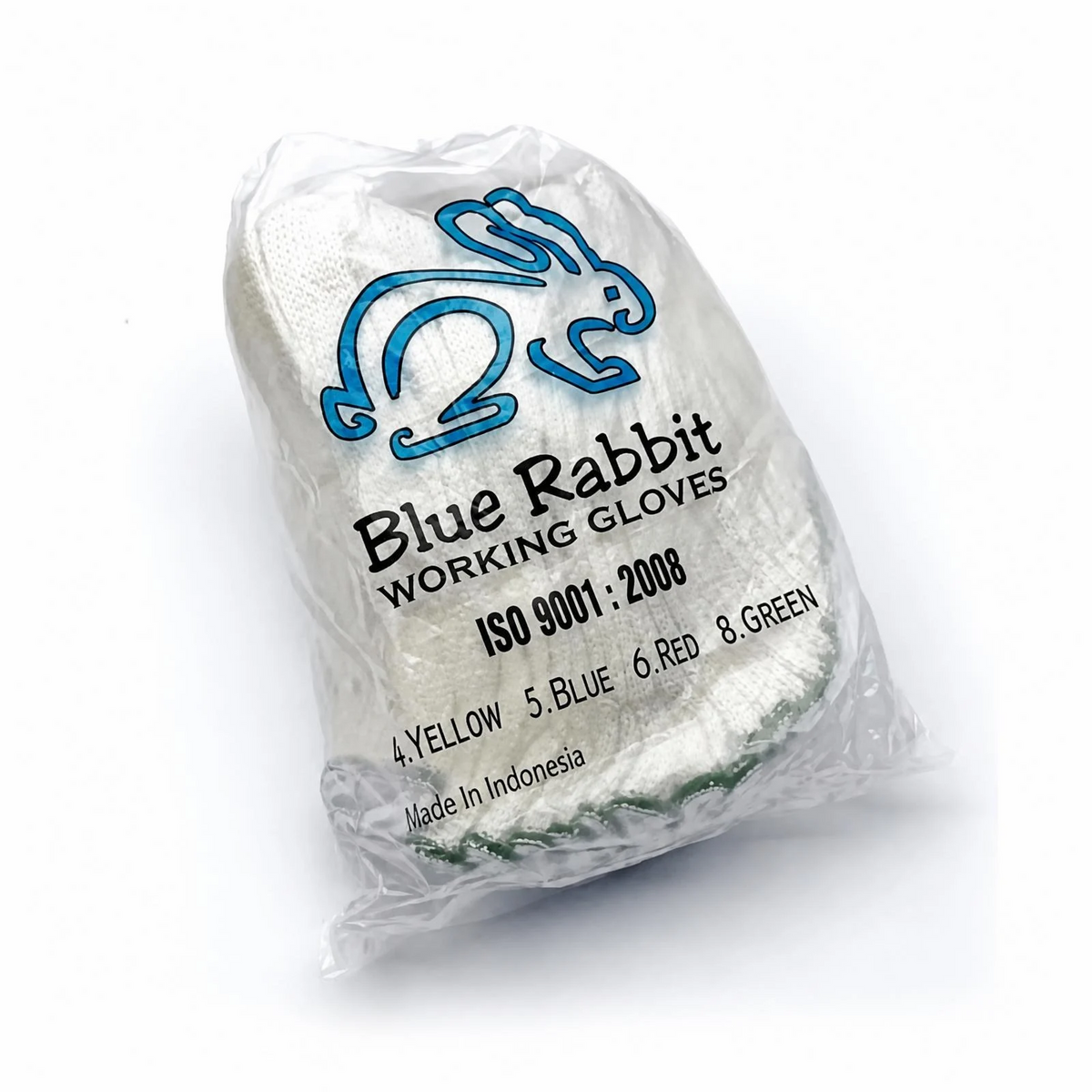 Blue Rabbit 8B sarung tangan kerja 8 benang hijau