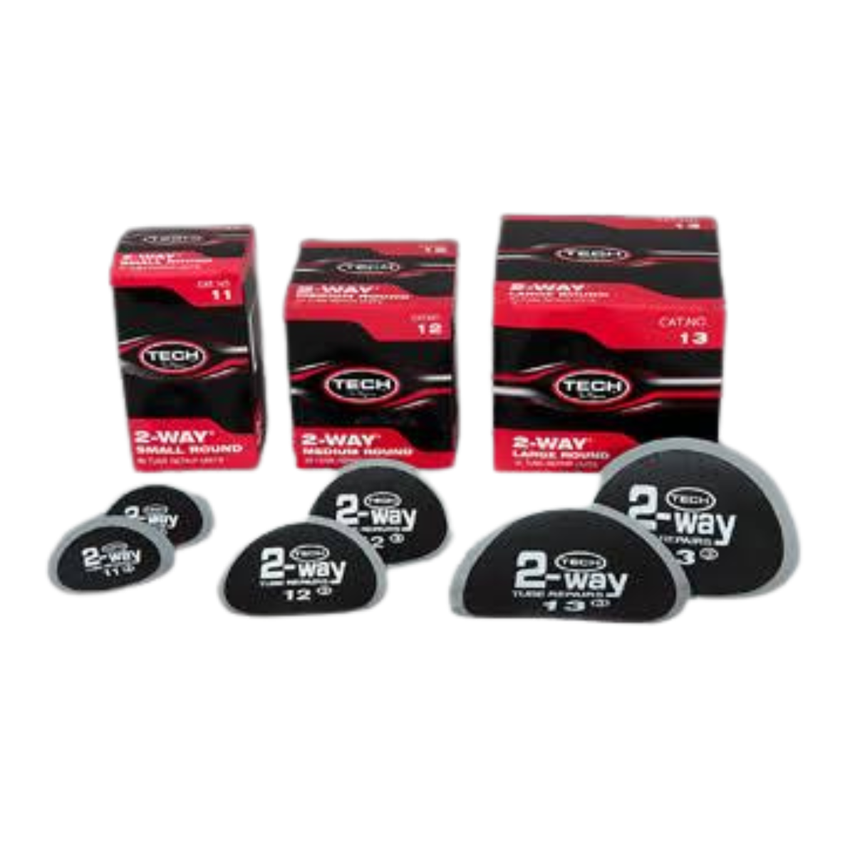 TECH 2-Way Round Tire Patch karet tambal ban bulat