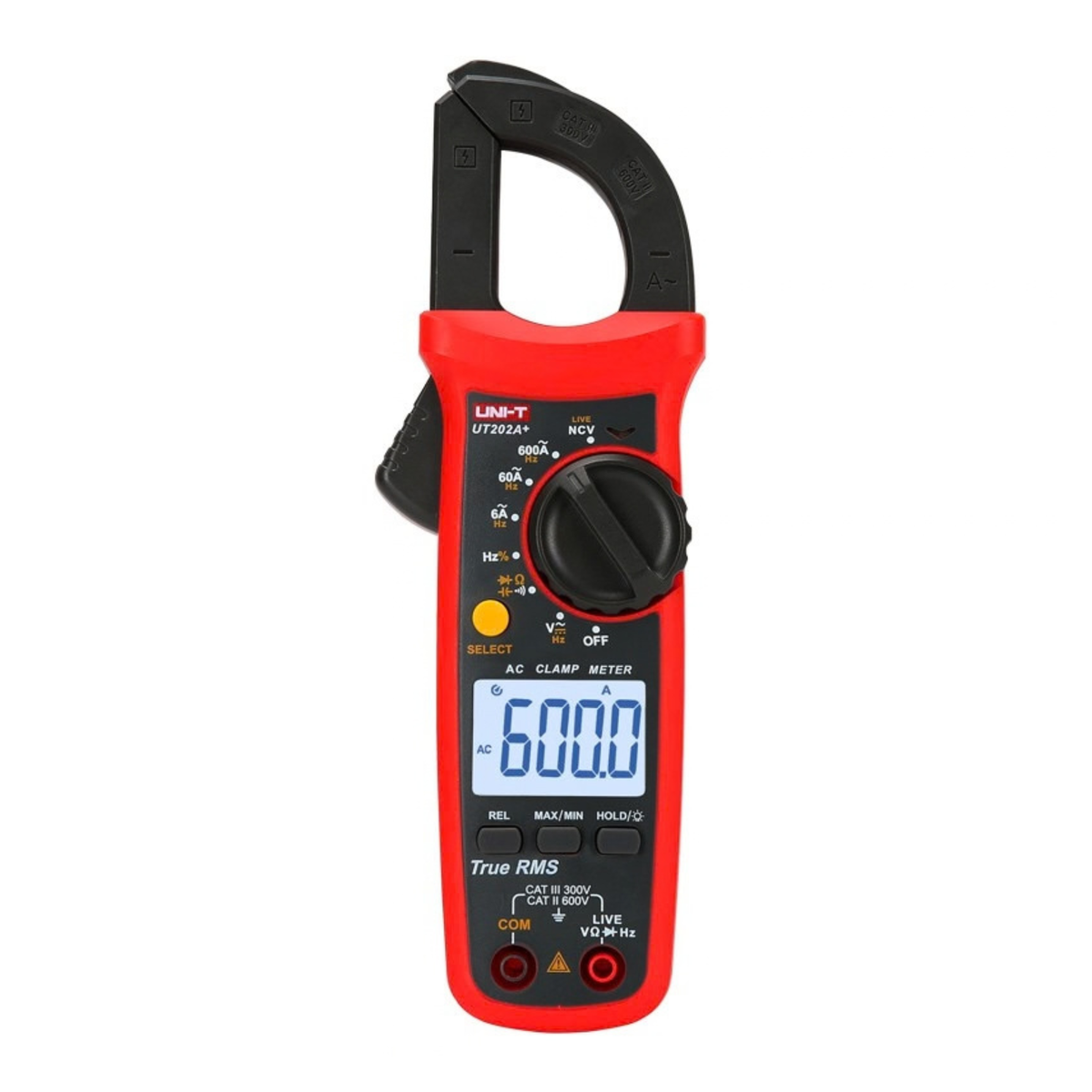 UNI-T UT202A Digital Clamp Meter 600A AC tang ampere